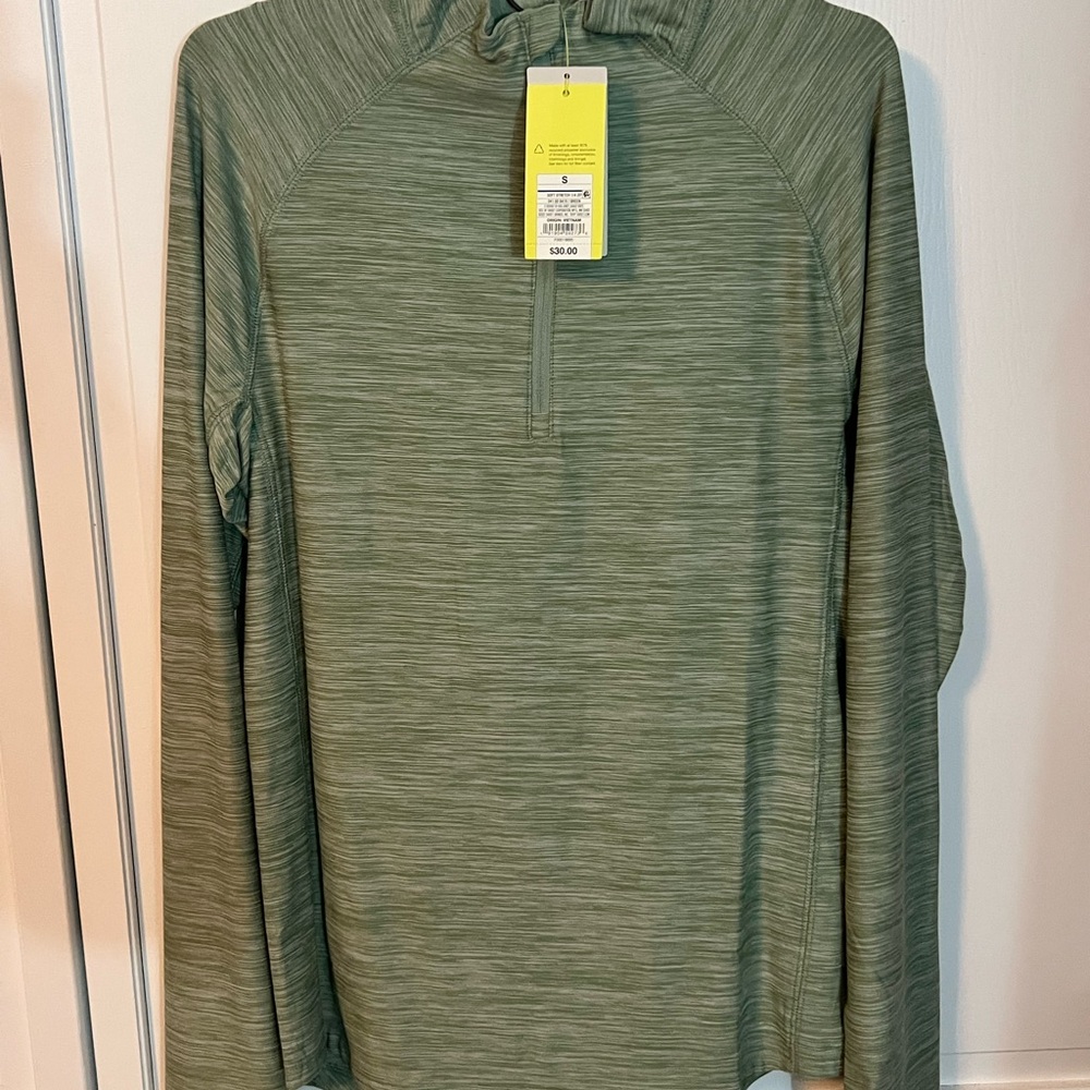 Men's Soft Stretch Zip Top Lime - All In Motion